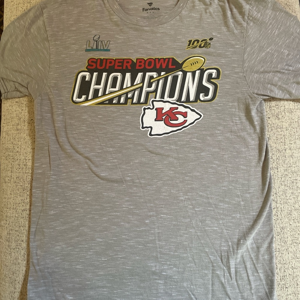 Fanatics Gray Super Bowl LIV Champions Tee